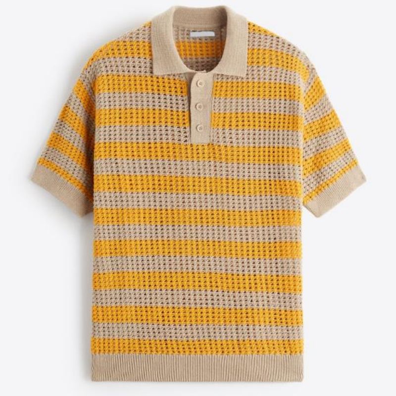 Spring d\'été en gros Spring Summer Crochet en tricot Polo Sweater pour hommes